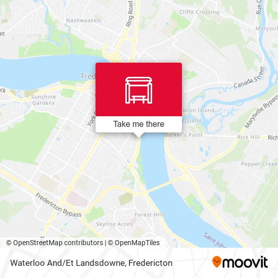 Waterloo And/Et Landsdowne map
