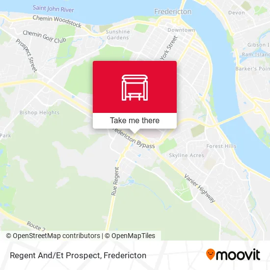 Regent And/Et Prospect map