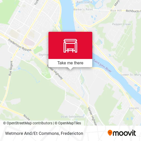 Wetmore And/Et Commons map