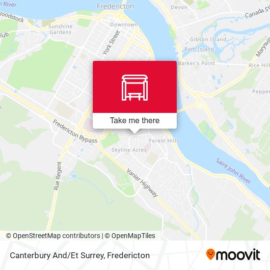 Canterbury And/Et Surrey map