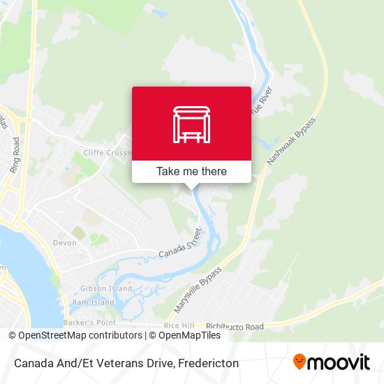 Canada And/Et Veterans Drive map