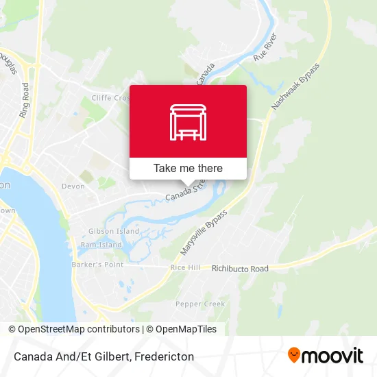 Canada And/Et Gilbert map