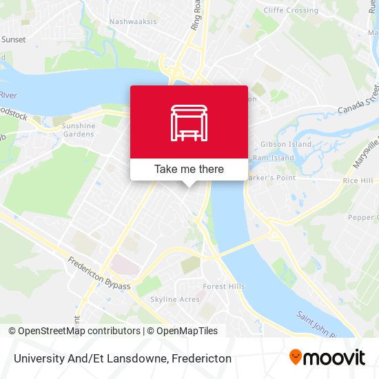 University And/Et Lansdowne map