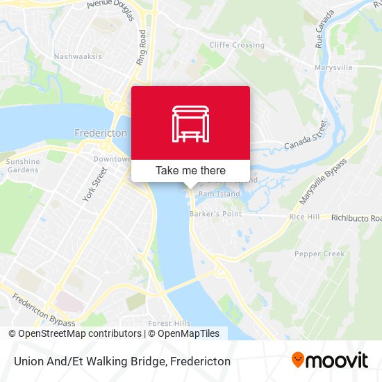 Union And/Et Walking Bridge map