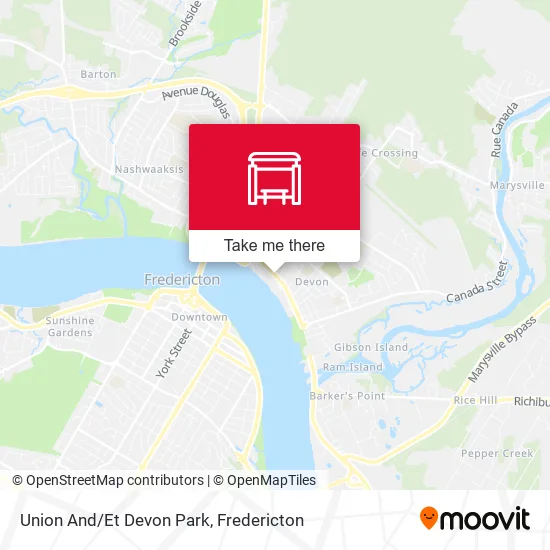 Union And/Et Devon Park map