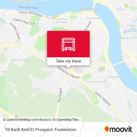 Td Bank And/Et Prospect map