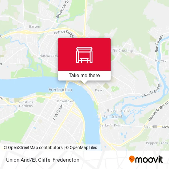 Union And/Et Cliffe map