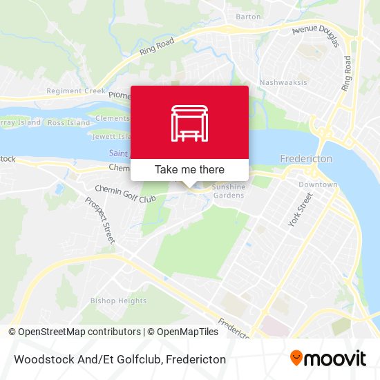 Woodstock And/Et Golfclub map