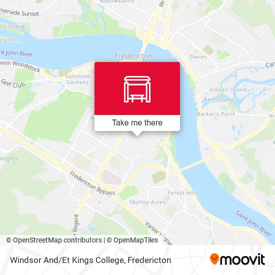 Windsor And/Et Kings College map