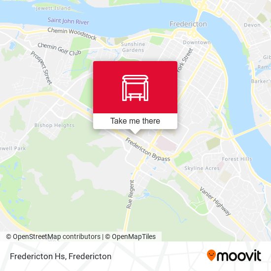 Fredericton Hs map