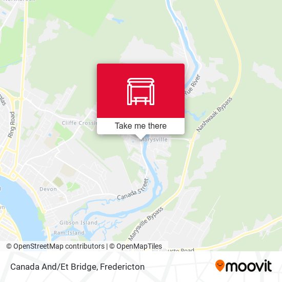 Canada And/Et Bridge map