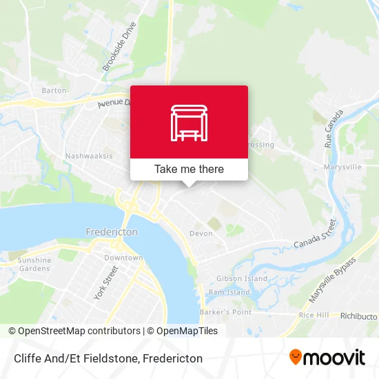 Cliffe And/Et Fieldstone map