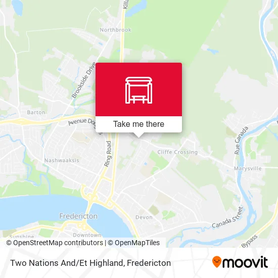 Two Nations And/Et Highland map