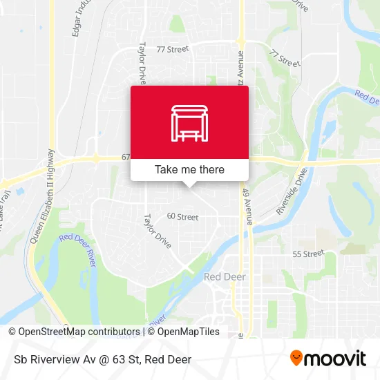Sb Riverview Av @ 63 St map