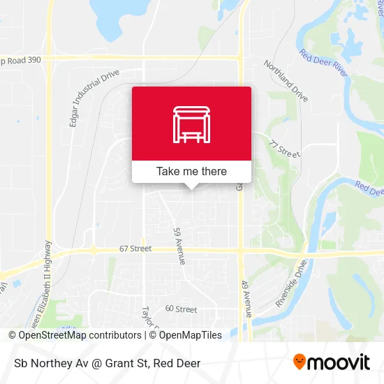 Sb Northey Av @ Grant St map