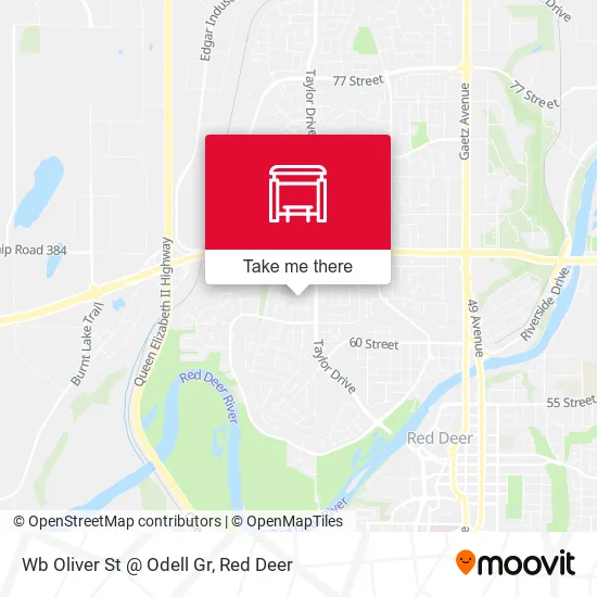 Wb Oliver St @ Odell Gr map