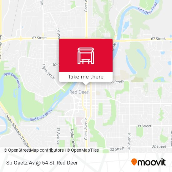 Sb Gaetz Av @ 54 St map