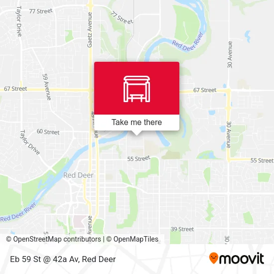 Eb 59 St @ 42a Av map