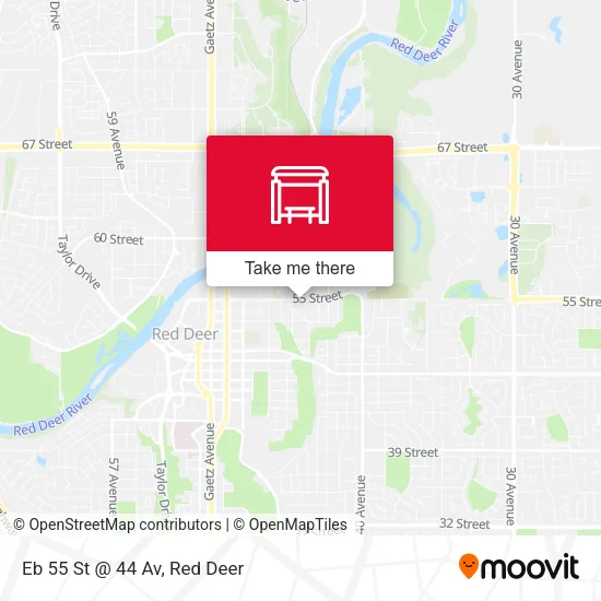 Eb 55 St @ 44 Av map