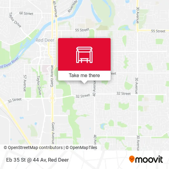 Eb 35 St @ 44 Av map