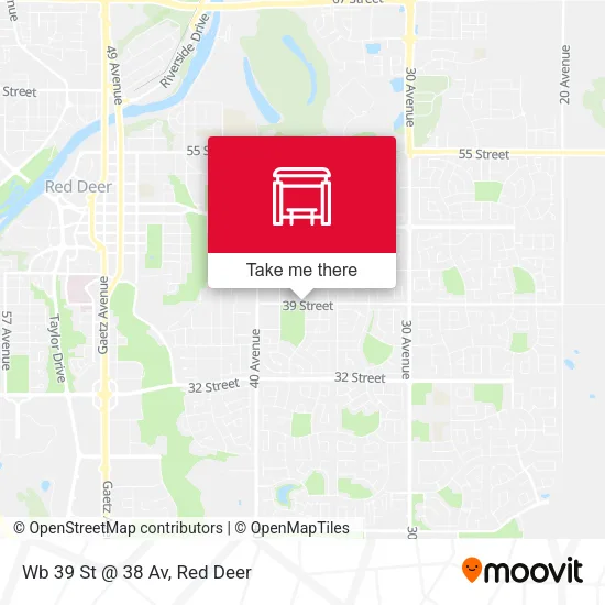 Wb 39 St @ 38 Av map