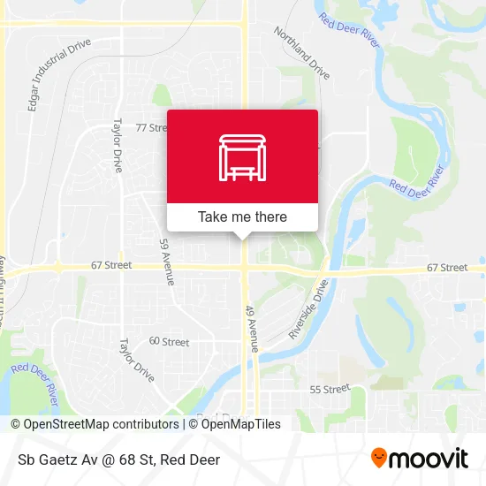 Sb Gaetz Av @ 68 St map