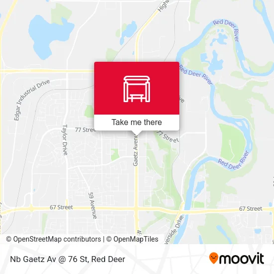 Nb Gaetz Av @ 76 St map