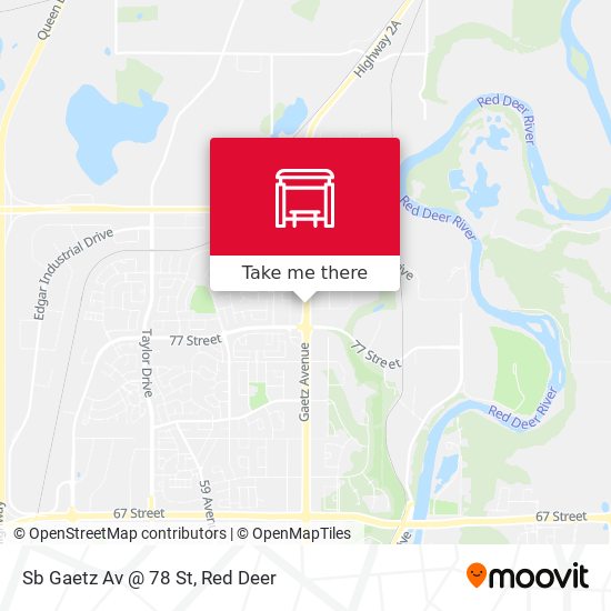 Sb Gaetz Av @ 78 St map