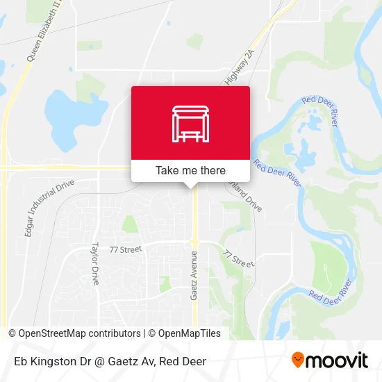 Eb Kingston Dr @ Gaetz Av map