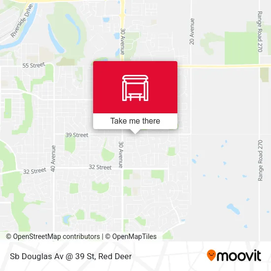 Sb Douglas Av @ 39 St map