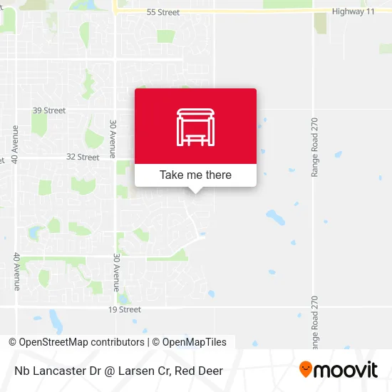 Nb Lancaster Dr @ Larsen Cr map