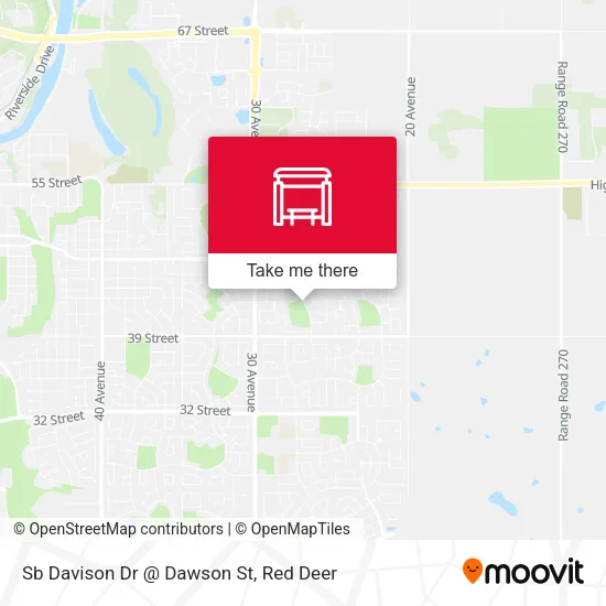 Sb Davison Dr @ Dawson St map