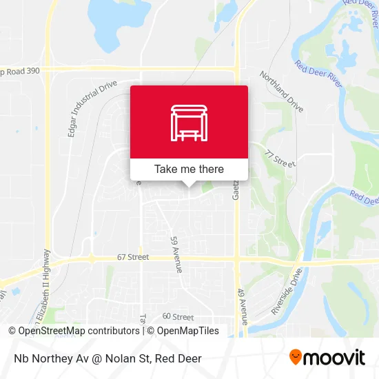 Nb Northey Av @ Nolan St map