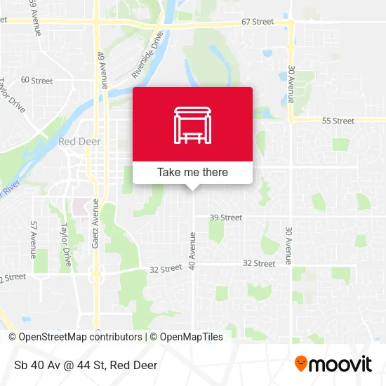 Sb 40 Av @ 44 St map