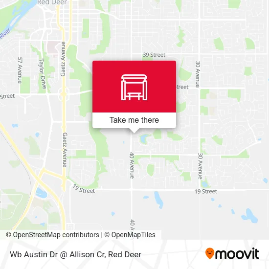 Wb Austin Dr @ Allison Cr map