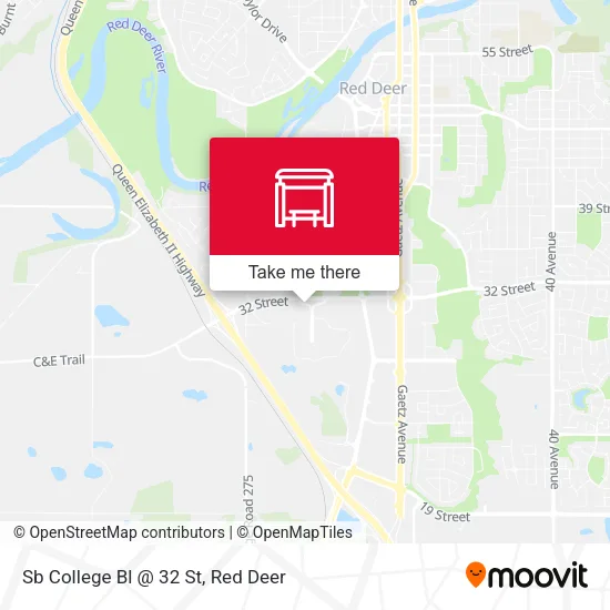 Sb College Bl @ 32 St map