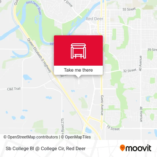 Sb College Bl @ College Cir map