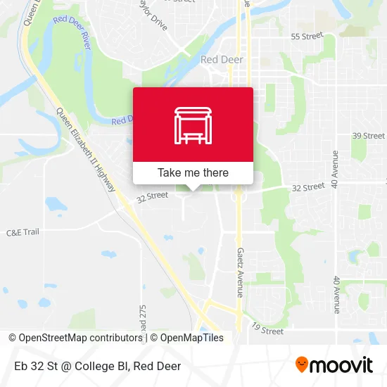 Eb 32 St @ College Bl map