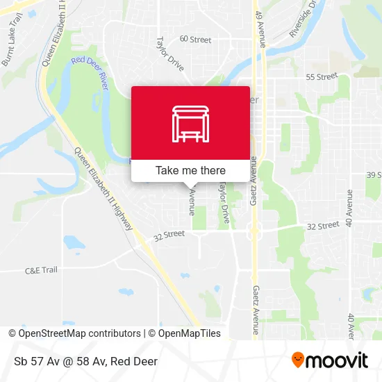 Sb 57 Av @ 58 Av map