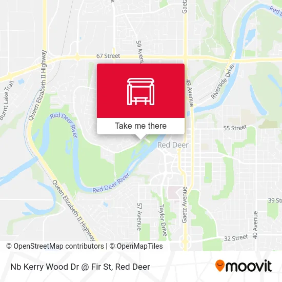 Nb Kerry Wood Dr @ Fir St map