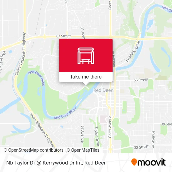 Nb Taylor Dr @ Kerrywood Dr Int map