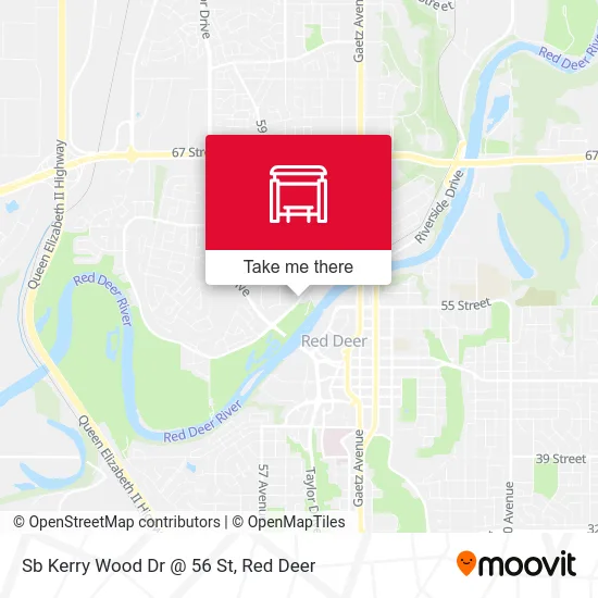 Sb Kerry Wood Dr @ 56 St map