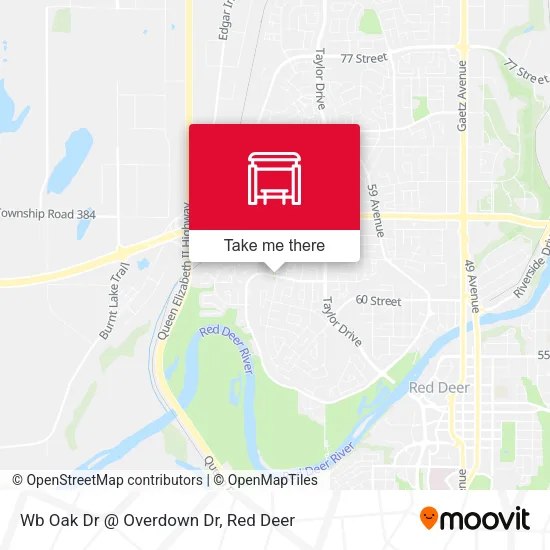Wb Oak Dr @ Overdown Dr map