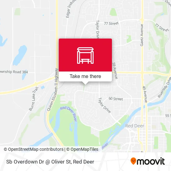 Sb Overdown Dr @ Oliver St map