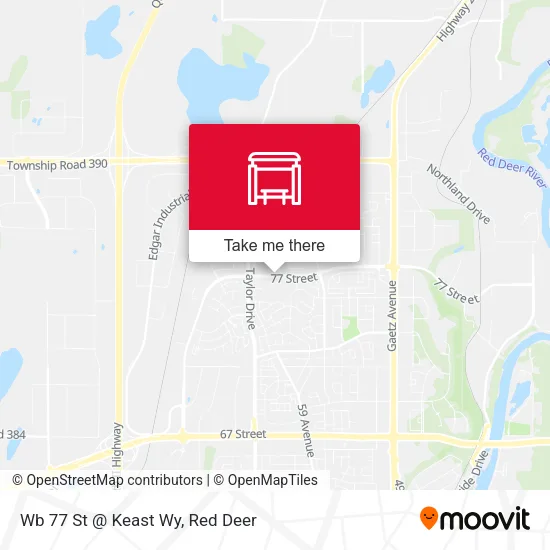 Wb 77 St @ Keast Wy map