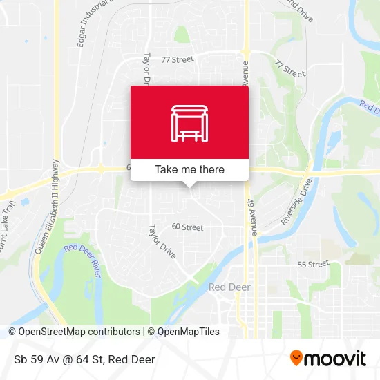 Sb 59 Av @ 64 St map