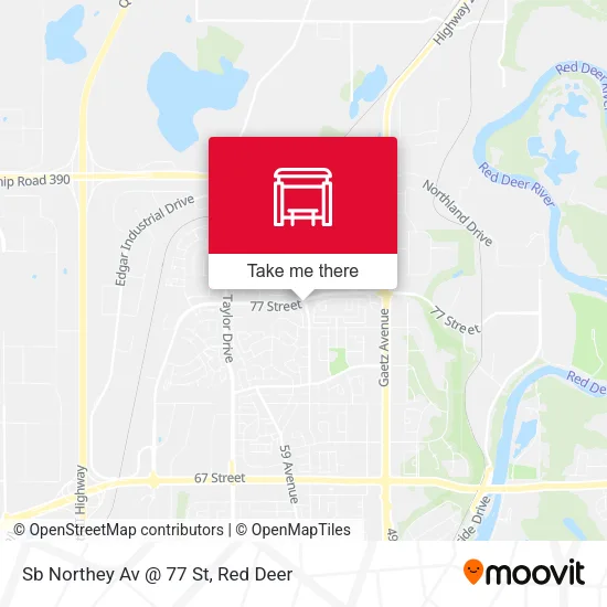 Sb Northey Av @ 77 St map