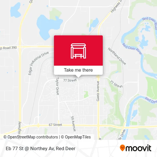 Eb 77 St @ Northey Av map