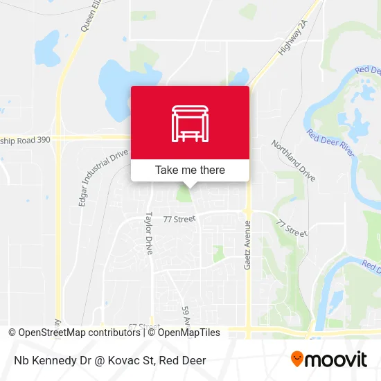 Nb Kennedy Dr @ Kovac St map