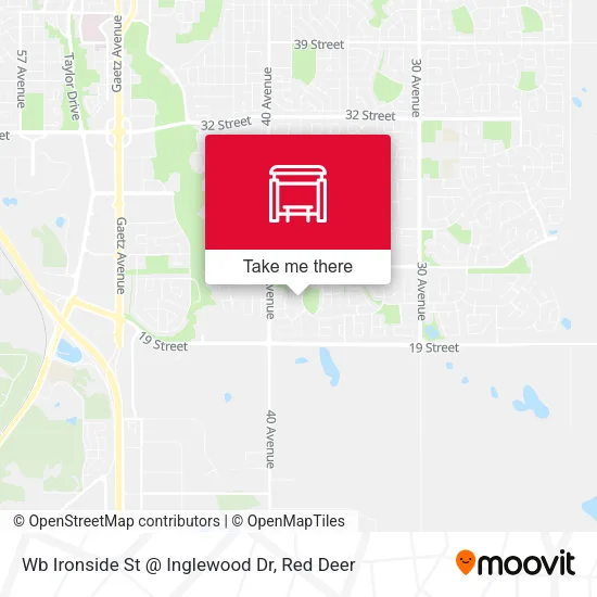 Wb Ironside St @ Inglewood Dr map